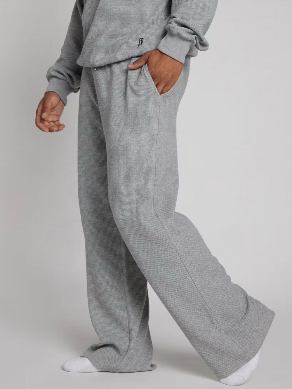 Comfrt Waffle Lounge Pant 2XL Light Heather Grey